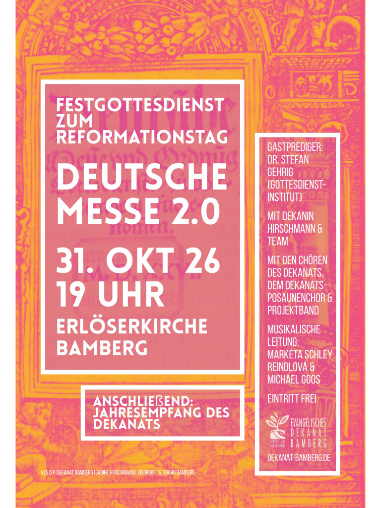 Reformationsgottesdienst im Dekanat Bamberg