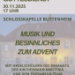 Musikalischer Feierabend zum Advent